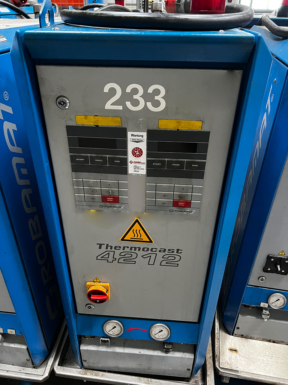 Robamat Thermocast 4212 styrenhet för oljetemperatur ZU2254, begagnad